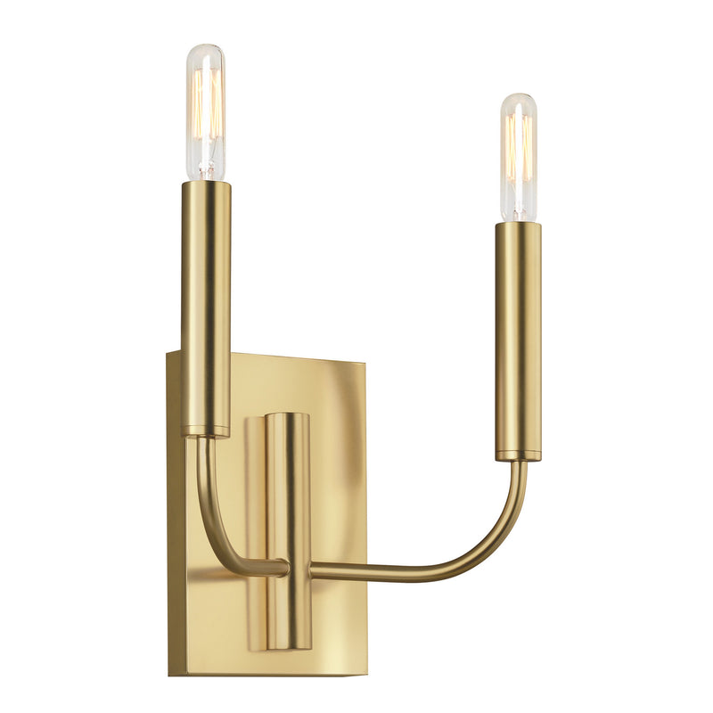 Two Light Wall Sconce<br /><span style="color:#4AB0CE;">Entrega: 4-10 dias en USA</span><br /><span style="color:#4AB0CE;font-size:60%;">PREGUNTE POR ENTREGA EN PANAMA</span><br />Collection: Brianna<br />Finish: Burnished Brass