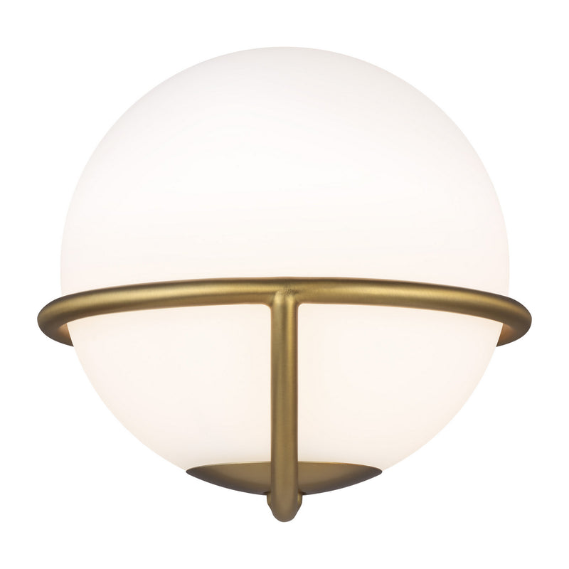 One Light Wall Sconce<br /><span style="color:#4AB0CE;">Entrega: 4-10 dias en USA</span><br /><span style="color:#4AB0CE;font-size:60%;">PREGUNTE POR ENTREGA EN PANAMA</span><br />Collection: Apollo<br />Finish: Burnished Brass