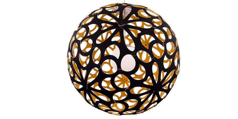 Modern Forms - PD-89924-BK/GO-AB - LED Chandelier - Groovy - Black/Gold & Aged Brass