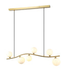 LÁMPARA DE TECHO COLGANTE MODERNA DECORATIVA 6XG9-10W (NO INCLUIDO) 110-240V VIDRIO OPAL VIDRIO.