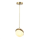 LÁMPARA DE TECHO COLGANTE DECORATIVA 1XE12-60W (NO INCLUIDO) 110-240V 50-60HZ, ACABADO DORADO.