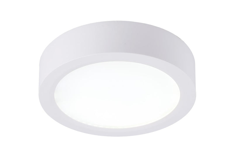 LÁMPARA DE TECHO LED 6W 3000K 600LM 110-240V 50-60HZ ACABADO BLANCO DIMENSIONES: 114X36MM MARCA LIGHTSOURCE.