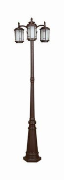 LÁMPARA DE  PIE EXTERIOR TIPO FAROL 3XE27 -60W (NO INCLUIDO) 110-240V.