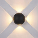 LÁMPARA DE PARED PARA INTERIOR O  EXTERIOR 4X1W 4000LM 3000K AC-85-265V IP54.