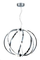 LÁMPARA DE TECHO COLGANTE LED 66W, 2088LM, 5000K, 110-240V 50-60HZ,  LED2835, ACABADO CHROME.