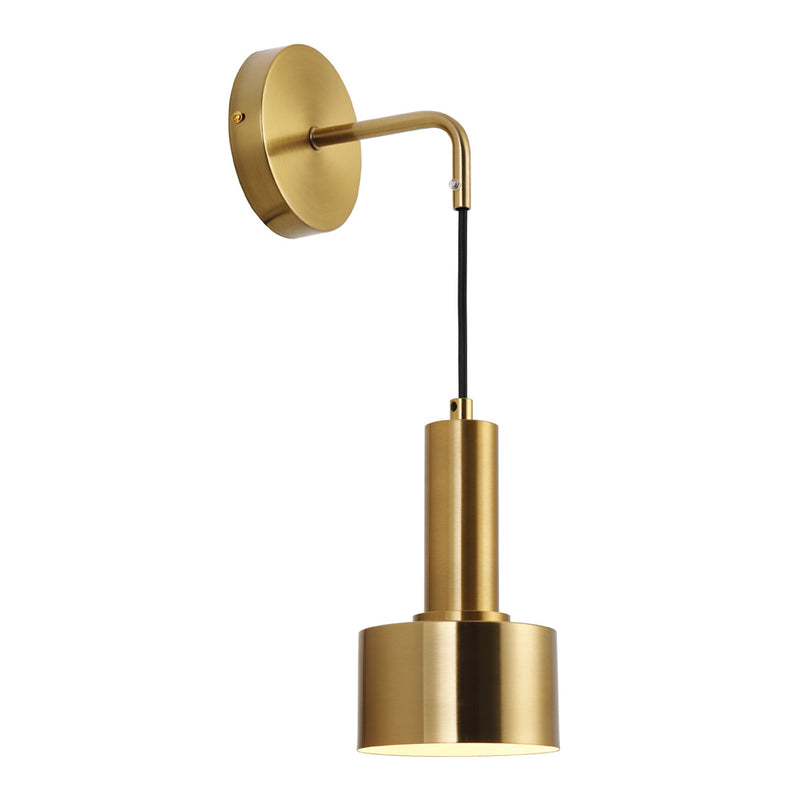 LÁMPARA DE PARED MODERNA DECORATIVA 1XE27-40W (NO INCLUIDO) 110-240V, ACABADO  BRASS.