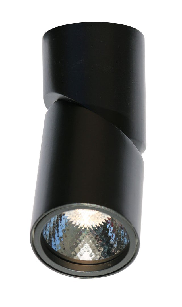 LUMINARIA TIPO SPOT DE TECHO SUPERFICIAL NEGRO DE 7W 3000K