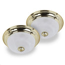 LÁMPARAS DE TECHO TIPO  PLAFON DUOPACK 2XE27-40W (NO INCLUIDO) 110-240V/50-60HZ.