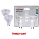 SET DE 2 FOCOS LED GU10, 7W, 600LM, 6500K, 100-240V, 50-60HZ  PF>0.5, CRI>80, NO DIMEABLE, MARCA HONEYWELL.