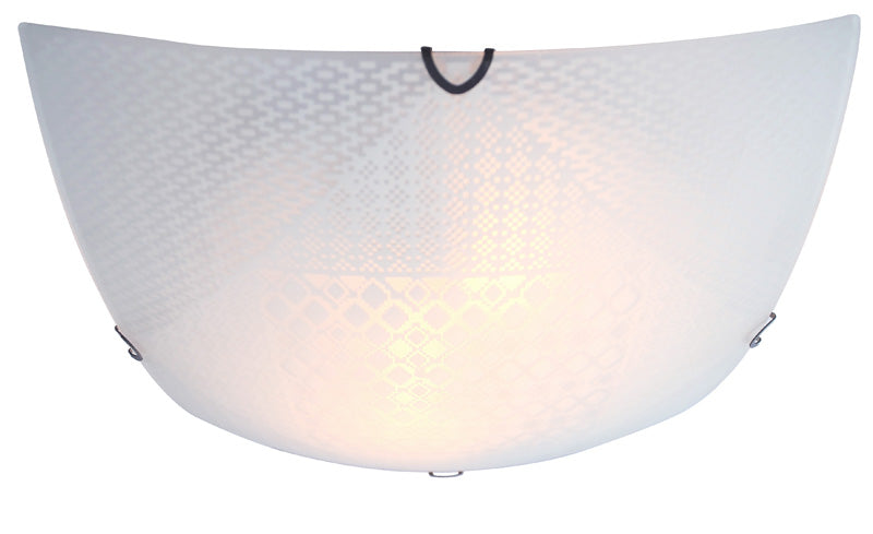 PLAFON MARCA HOME DELIGHT  D-300MM 2XE27 -40W VIDRIO BLANCO FROSTED