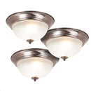 TRIPACK DE LÁMPARA DE TECHO TIPO PLAFON 2XE27-40W NO INCLUIDO 110-240V/50-60HZ.