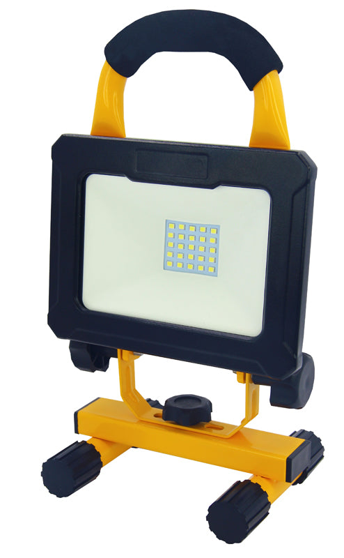 LÁMPARA SOLAR LED PORTABLE 10W TIPO REFLECTOR.