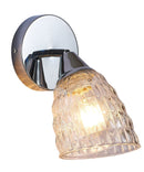 LÁMPARA DE PARED 1XE27-40W (NO INCLUIDO) 110-240V/50-60HZ, ACABADO PANTALLA VIDRIO CLARO.