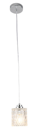 LÁMPARA DE TECHO COLGANTE 1XE27-40W (NO INCLUIDO) 110-240V/50-60HZ, ACABADO PANTALLA VIDRIO CLEAR.