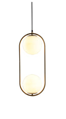 LÁMPARA DE TECHO COLGANTE 1XE27-40W (NO INCLUIDO) 110-240V/50-60HZ, ACABADO VIDRIO BLANCO.