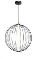 Lámpara Colgante Decortaiva Con Luz Led 5W Black White/ Canopy.