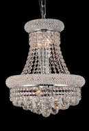 LÁMPARA DE TECHO COLGANTE DE CRISTAL K9 DECORATIVA 8XE12-40W 110-240V.