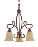 LÁMPARA DE TECHO DECORATIVA CLÁSICA MEDIANA PARA COLGAR 3XE27-60W 110-240V.