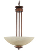 LÁMPARA DE TECHO COLGANTE. 3XE27 (NO INCLUIDOS).  DIMENSIONES:  D:16 X H23.1/2