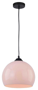 LÁMPARA DE TECHO COLGANTE CON PANTALLA ACRILICA OPALINA 1XE27-40W MAX (NO INCLUIDO).