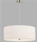 LÁMPARA DE TECHO COLGANTE DECORATIVA 3XE27-60W (NO INCLUIDOS) 110-240V ACABADO PLATEADO PANTALLA BLANCA.