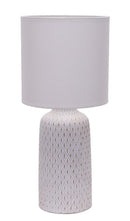 LÁMPARA DE MESA / CERAMICA 1XE27-60W (VDE) NO INCLUIDO,  110-240V, PANTALLA BLANCA.