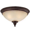 LAMPARA DE TECHO DE SOBREPONER 2XE27 COLOR BRONCE