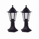 LÁMPARA TIPO FAROL PARA EXTERIOR SET DE 2PZS  1XE27-60W (NO INCLUIDO) 110-240V 50-60HZ IP44.
