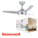 ABANICO DE TECHO ELIO 42"  DECORATIVO SILVER CON LUZ LED 20W CON CONTROL REMOTO