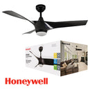 ABANICO DE TECHO OXFORD 52" DECORATIVO NEGRO MATE CON LUZ LED 20W CON COTROL REMOTO