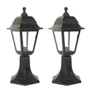 LÁMPARA TIPO FAROL PARA EXTERIOR SET DE 2PZS  1XE27-60W (NO INCLUIDO) 110-240V, 50-60HZ, IP44.