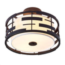 LÁMPARA DE TECHO DECORATIVA 2XE27-40W (NO INCLUIDOS) 110-240V, 50-60HZ, ACABADO NEGRO MATE.