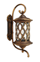 LÁMPARA PARED EXTERIOR 1XE27-100W (NO INCLUIDO) 110-240V, ACABADO BRONCE.