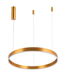 LÁMPARA DE TECHO LED COLGANTE DIMEABLE 42W EMITE 4200LM, TONALIDAD 3000K, 100-130V.