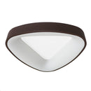 LÁMPARA DE TECHO MODDERNA DECORATIVA LED 24W, 3000K, 100-240V, 50-60HZ, PANTALLA ACRILICA + BORDE CHOCOLATE.