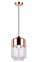 LÁMPARA DE TECHO COLGANTE 1XE27 60W ( NO INCLUIDO) DIMENSIONES:170MM H1500MM  ACABADO EN VIDRIO CLARO.