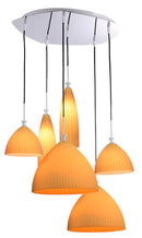 Lámpara Colgante Decorativa 6Xe12-40W ( No Incluido) Acabado Yellow Matte