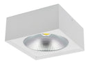 LAMPARA DE TECHO SUPERFICIAL LED, 18W 1800LM 3000K , 150 EPISTAR  110-277V, ACABADO BLANCO MATE,  180X180X80MM