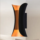 Lámpara de pared decorativa con luz led 9W acabado black