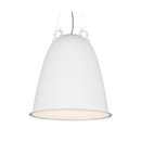 Lámpara Colgante Decorativa Acabado White, Marca Lbl. Modelo Malka Grande Pend H Inc