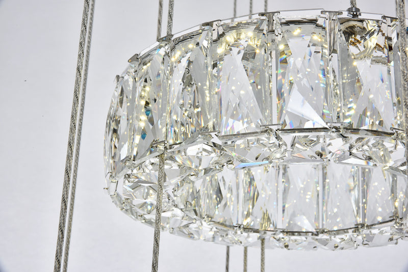 Elegant Lighting - 3503G5LC - LED Chandelier - Monroe - Chrome