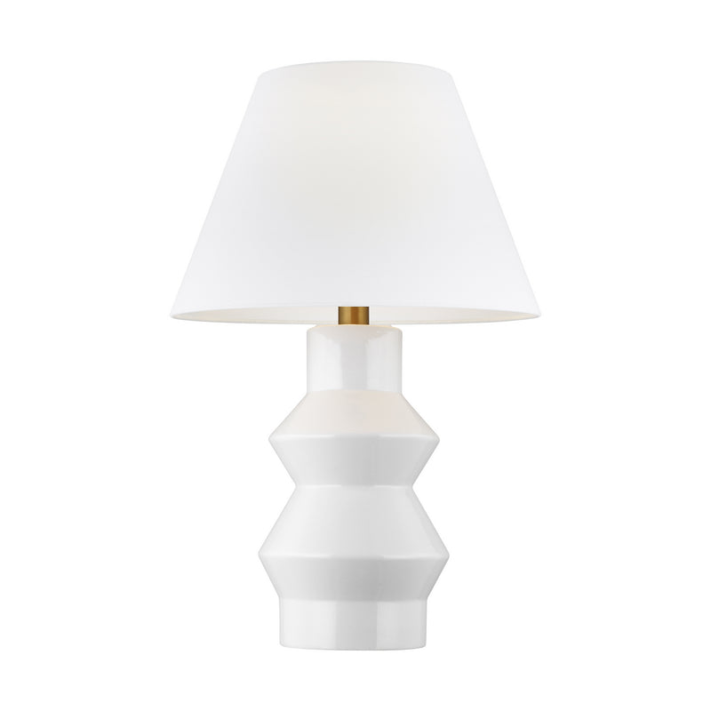 One Light Table Lamp<br /><span style="color:#4AB0CE;">Entrega: 4-10 dias en USA</span><br /><span style="color:#4AB0CE;font-size:60%;">PREGUNTE POR ENTREGA EN PANAMA</span><br />Collection: Abaco<br />Finish: Arctic White
