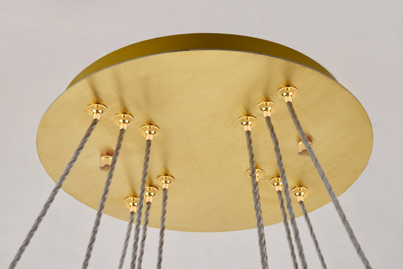 Elegant Lighting - 3503G3LG - LED Pendant - Monroe - Gold