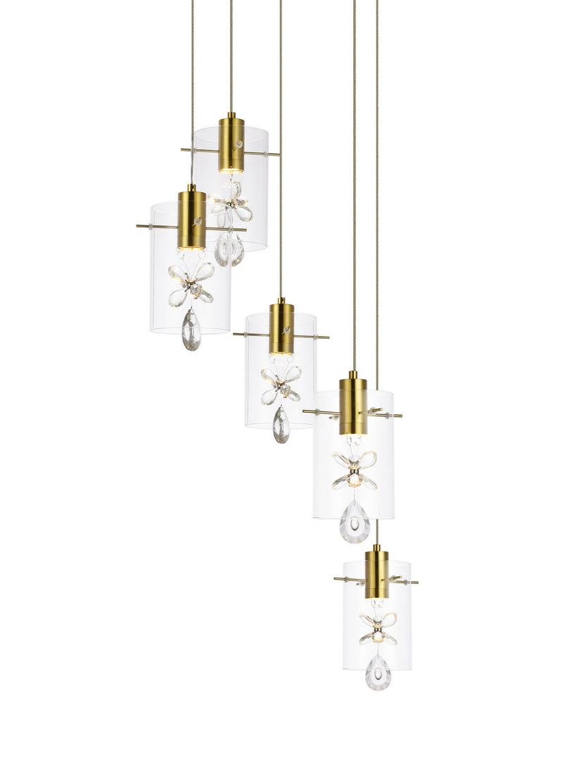 LED Pendant<br /><span style="color:#4AB0CE;">Entrega: 4-10 dias en USA</span><br /><span style="color:#4AB0CE;font-size:60%;">PREGUNTE POR ENTREGA EN PANAMA</span><br />Collection: Hana<br />Finish: Gold