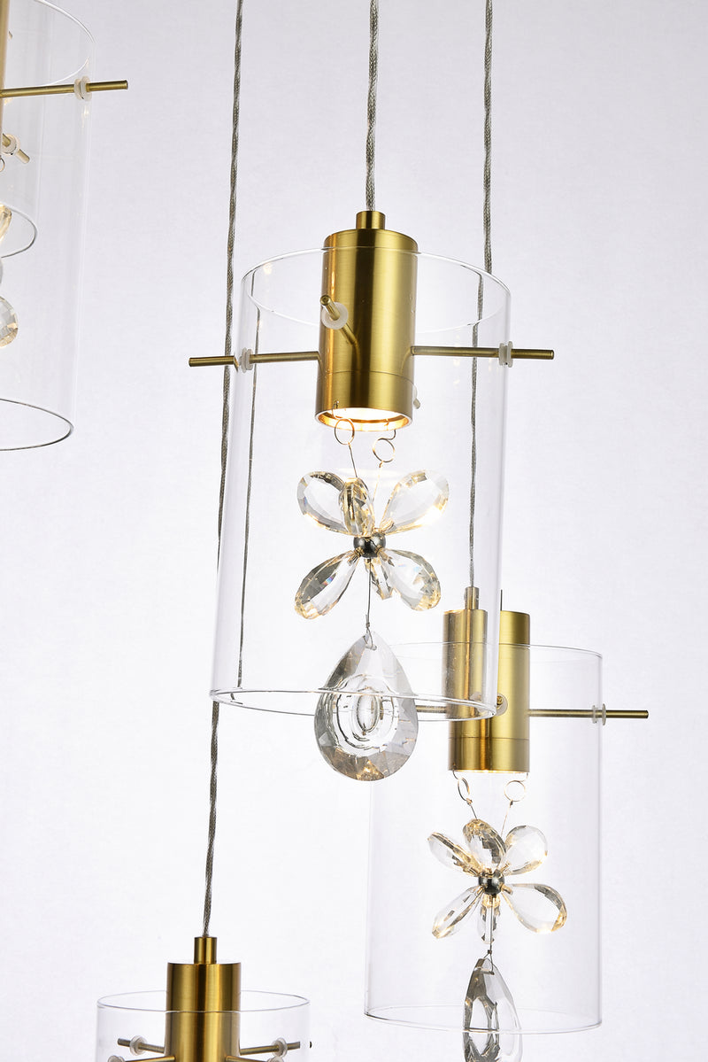 LED Pendant<br /><span style="color:#4AB0CE;">Entrega: 4-10 dias en USA</span><br /><span style="color:#4AB0CE;font-size:60%;">PREGUNTE POR ENTREGA EN PANAMA</span><br />Collection: Hana<br />Finish: Gold