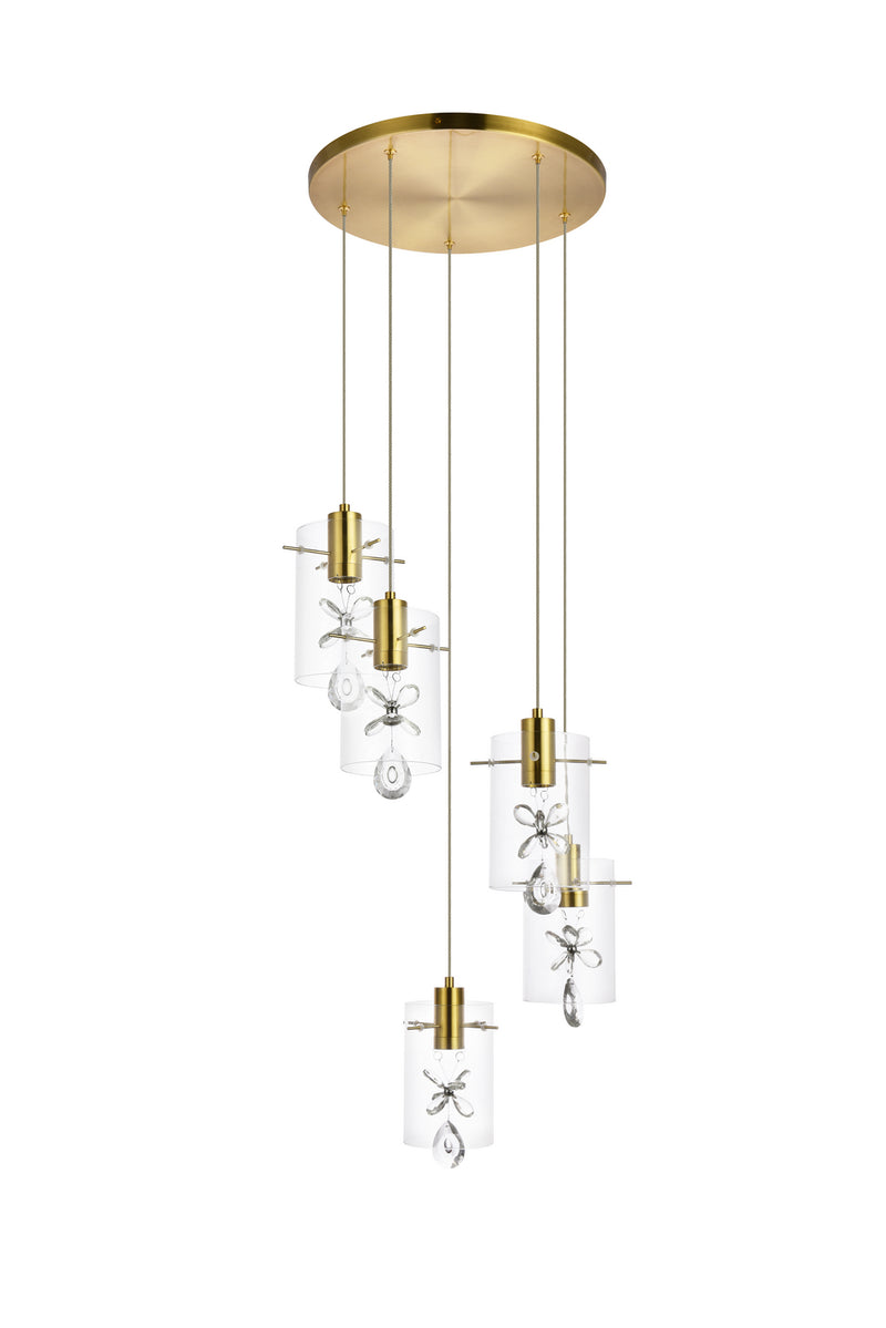 LED Pendant<br /><span style="color:#4AB0CE;">Entrega: 4-10 dias en USA</span><br /><span style="color:#4AB0CE;font-size:60%;">PREGUNTE POR ENTREGA EN PANAMA</span><br />Collection: Hana<br />Finish: Gold