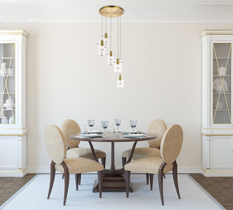 LED Pendant<br /><span style="color:#4AB0CE;">Entrega: 4-10 dias en USA</span><br /><span style="color:#4AB0CE;font-size:60%;">PREGUNTE POR ENTREGA EN PANAMA</span><br />Collection: Hana<br />Finish: Gold