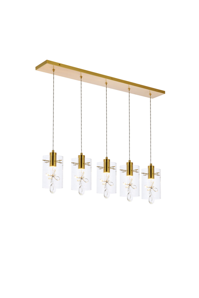 LED Pendant<br /><span style="color:#4AB0CE;">Entrega: 4-10 dias en USA</span><br /><span style="color:#4AB0CE;font-size:60%;">PREGUNTE POR ENTREGA EN PANAMA</span><br />Collection: Hana<br />Finish: Gold