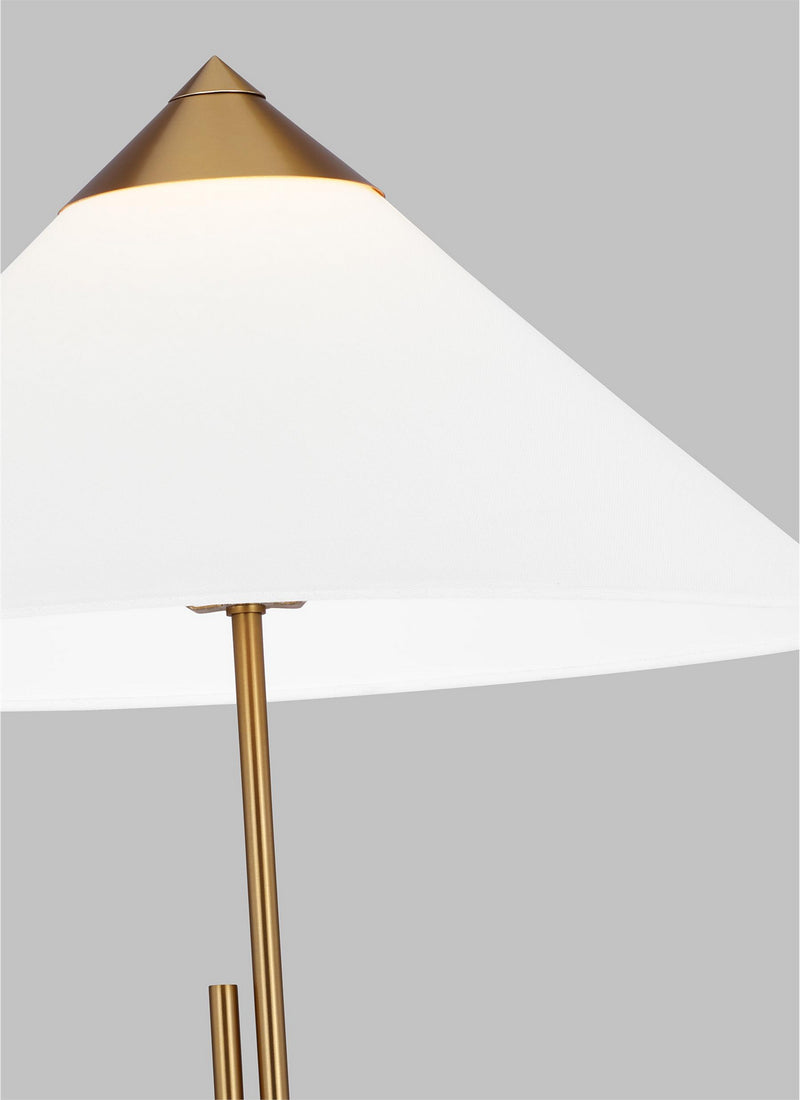 One Light Floor Lamp<br /><span style="color:#4AB0CE;">Entrega: 4-10 dias en USA</span><br /><span style="color:#4AB0CE;font-size:60%;">PREGUNTE POR ENTREGA EN PANAMA</span><br />Collection: Franklin<br />Finish: Burnished Brass