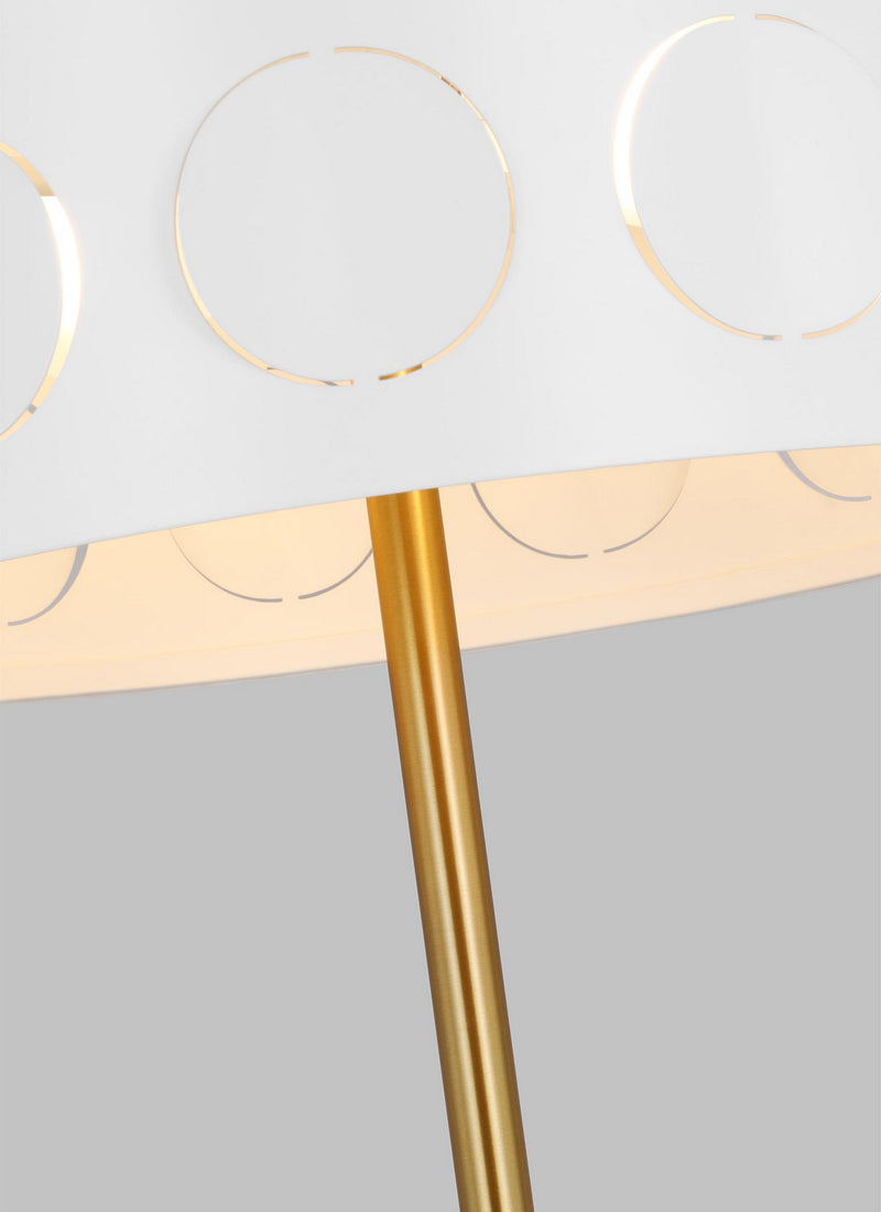 Two Light Desk Lamp<br /><span style="color:#4AB0CE;">Entrega: 4-10 dias en USA</span><br /><span style="color:#4AB0CE;font-size:60%;">PREGUNTE POR ENTREGA EN PANAMA</span><br />Collection: Dottie<br />Finish: Burnished Brass